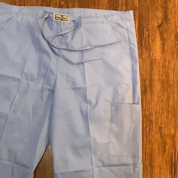 Medical Scrubs Cargo Pants Blue Size XL 5-Pocket NWT - Picture 4 of 7